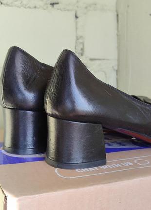 Кожаные туфли на удобных каблуках от бренда chie mihara испания в стиле винтаж8 фото