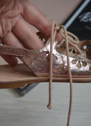 33 размер фирменные золотые босоножки сандалии zara girls8 фото