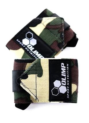 Кистевые бинты для жима и тяги для запястья profi wrist wrap camo 18+