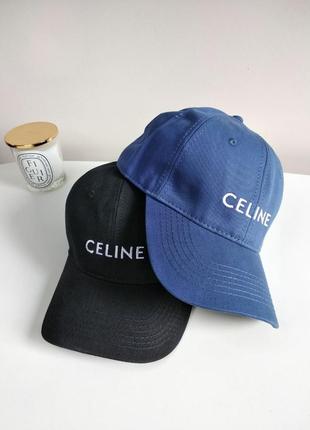 Стильна кепка celine селин чорного  кольору🤩9 фото
