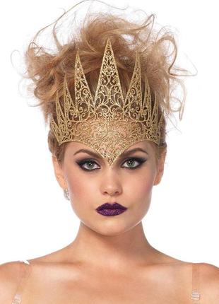 Корона leg avenue die cut royal crown gold 18+