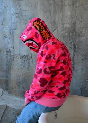 Bape camo pink hoodie sale