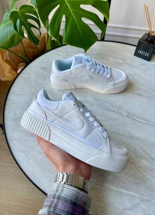 Кроссовки nike court legacy lift white