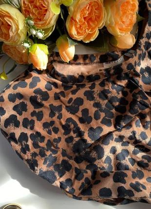 Леопардова футболка, майка, топ🖤4 фото