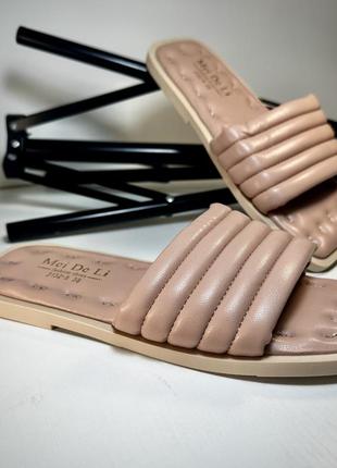 Розпродаж! шльопки шльопанці беж пудра дуті