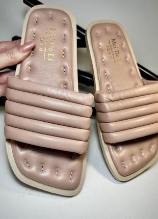 Розпродаж! шльопки шльопанці беж пудра дуті