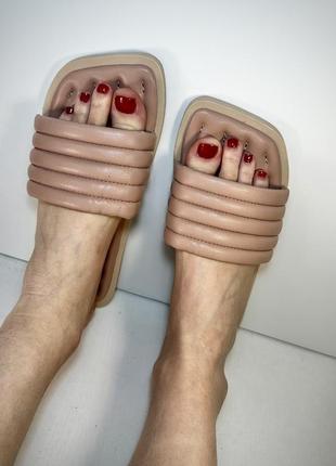 Розпродаж! шльопки шльопанці беж пудра дуті