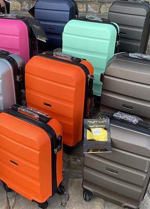 Чемодан, чемодан пластиковый wings сумка на колесах