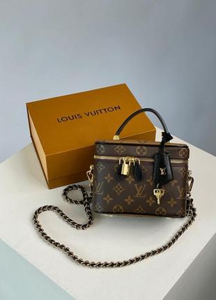 👜 louis vuitton vanity pm bag monogram reverse coated canvas calf