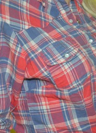 Рубашка на завязках на заклепках в квадратик сорочка на зав'язках new look5 фото