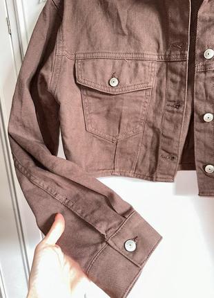 Вкорочена куртка з деніму / джинсовка5 фото