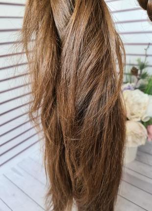 Вінтажний шиньйон коса хвіст 100% натуральне волосся9 фото