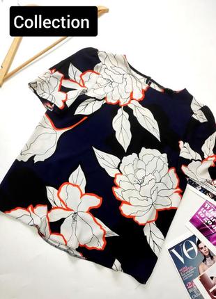 Блуза женская с короткими рукавами в цветочный принт от бренда debenhams12