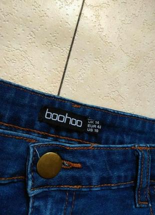 Брендові джинси кльош з високою талією на високий зріст boohoo, 14 розмір.3 фото