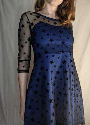 Нова з біркою сукня зірки зоряне небо стиль вінтаж ретро7 фото