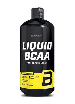 Аминокислотный комплекс bcaa для спорта liquid bcaa (1 l, lemon) orange, biotech китти1 фото