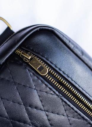 Мужская шикарная качественная и стильная сумка банка из натуральной кожи черная7 фото