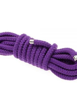 Мотузка для бондажу bondage rope 5m, purple