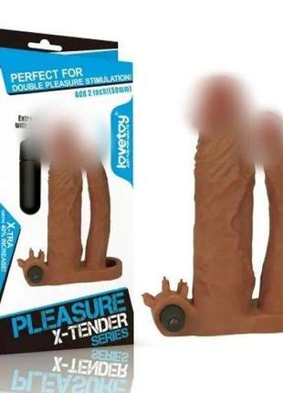 realistic mega double dildo 18 brown 18+