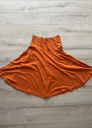 Сукня спідниця помаранчева/сукня помаранчева4 фото