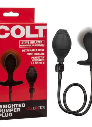 Анальна пробка з накачуванням colt чорна california exotic  18+
