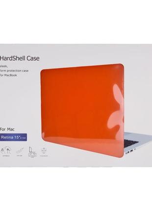 Чехол накладка crystal case apple macbook 15.4 retina a1398 orange2 фото