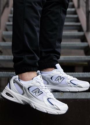Мужские кроссовки new balance 530 white blue