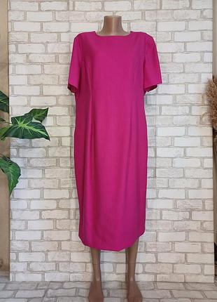 Нове стильне плаття міді в соковито-рожевого кольорі фуксія, розмір 2-3хл