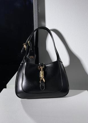 Сумка gucci jackie 1961 medium hobo bag in black leather4 фото
