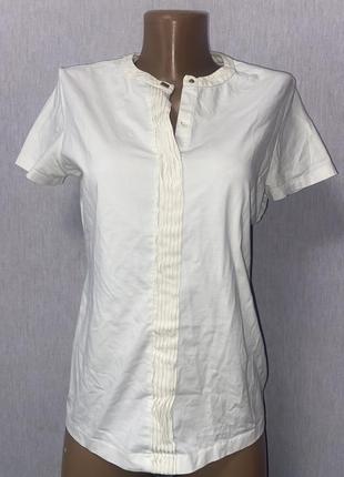 Белая блуза футболка hugo boss1 фото