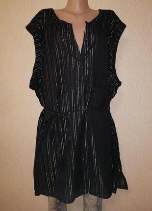 Красивая женская удлиненная блузка, туника 28 размера marks&spenser2 фото