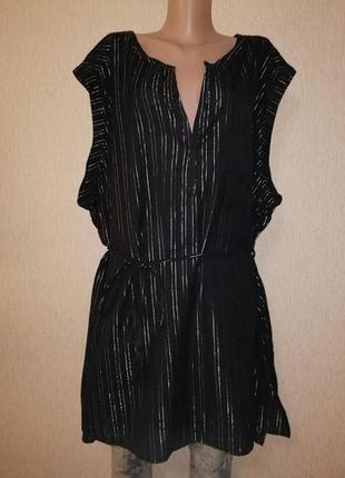 Красивая женская удлиненная блузка, туника 28 размера marks&spenser4 фото