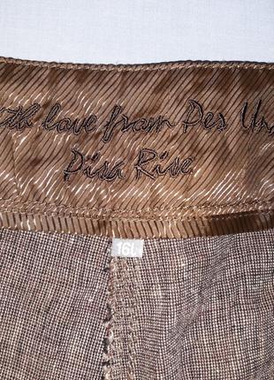 Штани жіночі штани розмір 50/16 не стрейчеві 100% льон палацо3 фото