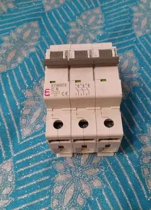 Автоматичний вимикач eti etimat 6 3p с 6а 6 ка5 фото