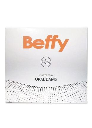 Серветки для ротово порожнини beffy oral dam (2 pcs) 18+