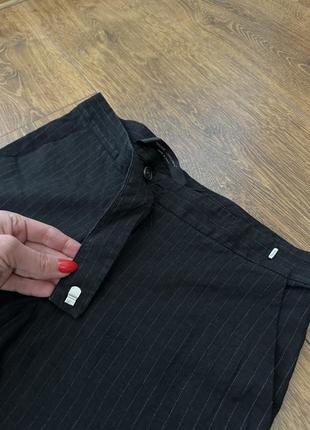 Стильные классические лляные брюки в полоску италия размер s5 фото