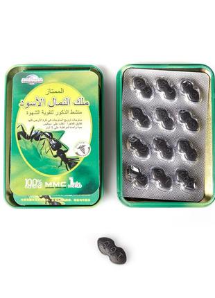 Таблетки для потенції чорний мурашки ant king (12 таблеток) кітті