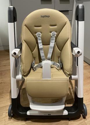 Детский стул для кормления peg-perego siesta follow me noce, бежевый