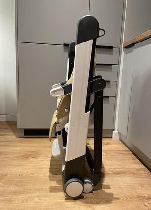 Детский стул для кормления peg-perego siesta follow me noce, бежевый
