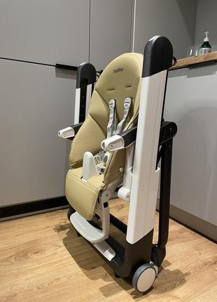 Детский стул для кормления peg-perego siesta follow me noce, бежевый
