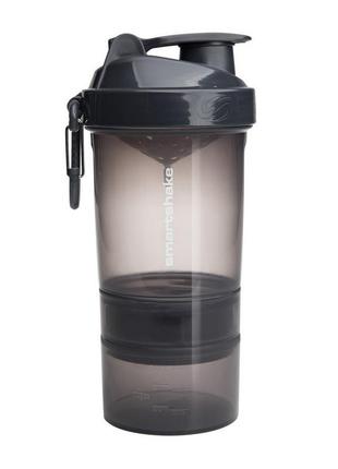 Шейкер спортивний smartshake original2go (600 ml, dark grey), smartshake1 фото