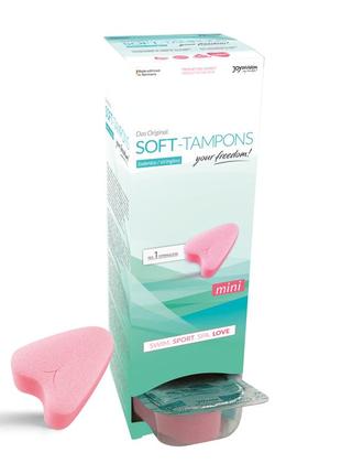 Гігієнічні тампони - soft-tampons mini, 10 шт. 18+