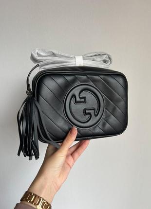 Сумка gucci blondie medium shoulder bag black