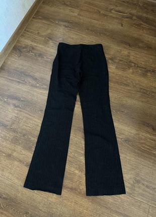 Стильные классические лляные брюки в полоску италия размер s8 фото