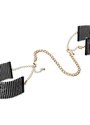 Браслети-наручники desir metallique чорні bijoux indiscrets кітті2 фото
