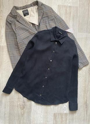 Massimo dutti женская льняная рубашка, лляна сорочка, блузка, блуза, льняная блуза