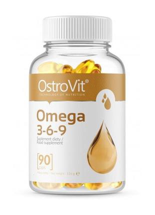 Аминокислотный комплекс омега-3 для тренировки omega 3-6-9 (90 caps), ostrovit китти