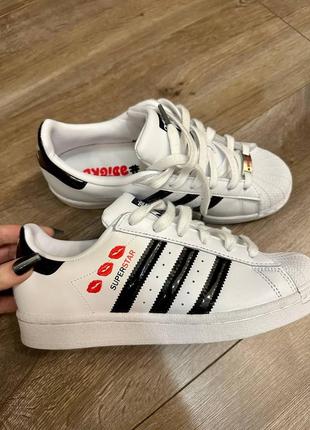 Женские кроссовки кеды adidas superstar1 фото