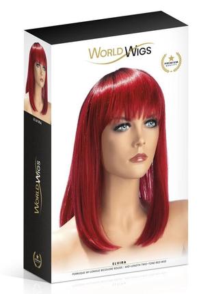 Парик world wigs elvira mid-length two-tone red китти2 фото