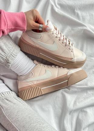 Женские кроссовки nike wmns court legacy lift 'light soft pink'